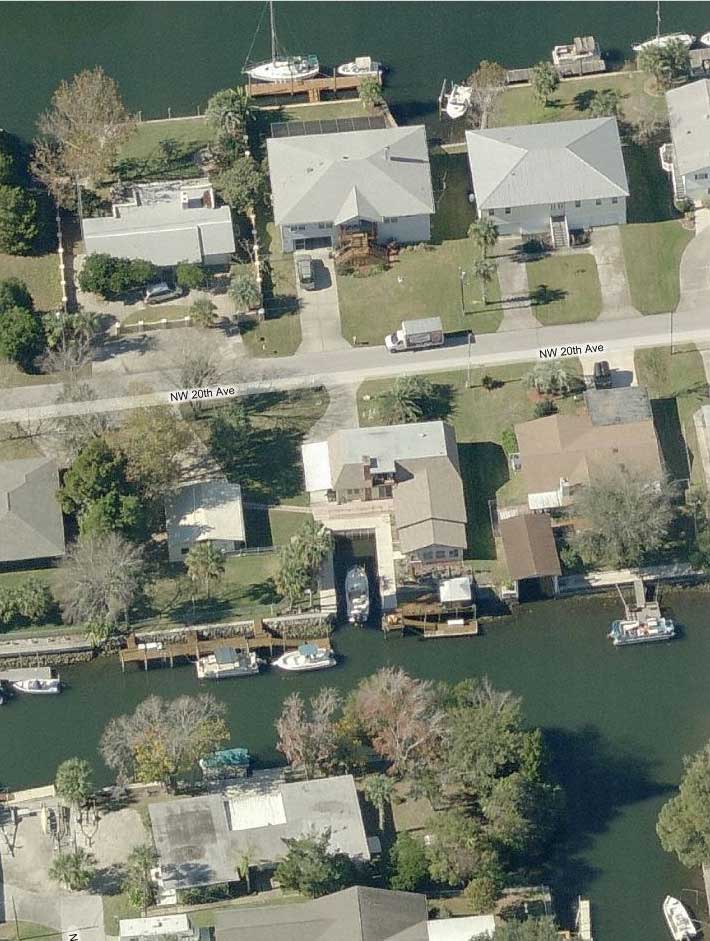 Detailed Aerial Map of the Home for Sale