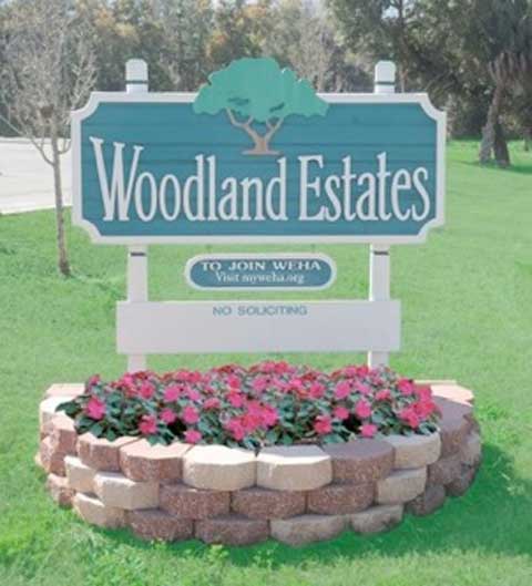 Crystal River Woodland Estates WEHA Sign